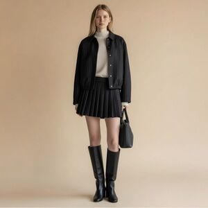 Miu Miu Pleated pinstripe miniskirt It36